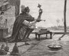 INDIA. A Bidree worker of Lucknow 1876 old antique vintage print picture