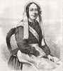 TURKEY. Uskudar hospital nurse 1855 old antique vintage print picture