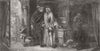 MEDICAL. Romeo and the Apothecary 1854 old antique vintage print picture
