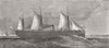 SHIPS. Our Navy-Her Majesty's new transport steam ship Assistance 1875 print