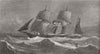 ARCTIC. Arctic Exploration-Mr Allen young's yacht Pandora 1875 old print