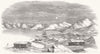GREENLAND. Lead mine and cryolite, in Arksul fiord 1856 old antique print
