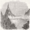 MONTE ROSA. N-Mont Blanc,distant 45 miles;Zumstein spitze;Hochste;Nord end 1854