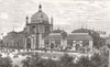 GERMANY. The Berlin centenary art exhibition 1886 old antique print picture