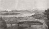 GERMANY. Starnberg lake, Munich, King of Bavaria drowned himself 1886 print