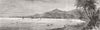 SAMOA.The Samoa Islands,in the Pacific Ocean.Apia,Isle of Upolu 1886 old print