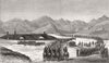 AFGHANISTAN.War.Gen Ross division crosses Loghur river meet Donald Stewart 1880