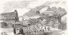 JAPAN. Sketches in Japan. Street in Hakodade, and funeral procession 1856