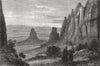 LANDSCAPES. New Greek Frontier. rocks & convents of meteora, Thessaly 1880