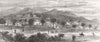 TRIBAL. Maori village of wairoa, destroyed by the volcanic eruption 1886 print