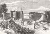 PARIS. By balloon post from Paris. The Porte de L'avenue de L'imperatrice 1870
