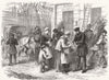 PARIS. The Octroi gate, avenue de Paris, Versailles 1870 old antique print