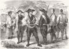 MILITARIA. The new levy of Japanese infantry 1863 old antique print picture