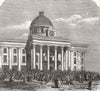 ALABAMA.US civil war.Inauguration Jefferson Davis as Confederate President 1861