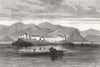 CASTLES. Fort Alessandria, a Montenegrin stronghold at Rjeka 1880 print