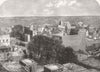 INDIA. View of the town of Gujerat, in the Punjab 1864 old antique print