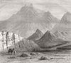 SAUDI ARABIA. Jebel-el-nur 1874 old antique vintage print picture