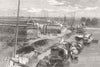 NINGBO. bridge 2 miles, city British, French Imperial encampments 1862 print