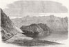 ETHIOPIA. March of the army past lake Ashenge 1868 old antique print picture