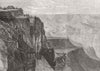 ETHIOPIA. View from a point neat the King's house, Magdala 1868 old print