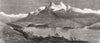 CHILE. Notre dame, double peak mountain, Magellan Strait; Trinidad channel 1880