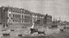 ST PETERSBURG. The winter palace from the river 1880 old antique print picture