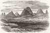ETHIOPIA. Adwa, from the Road To Axum 1868 old antique vintage print picture