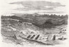 MILITARIA. Camp of general Sir Napier at Ad-Abaga 1868 old antique print