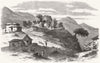 ETHIOPIA. A sketch in the town of Adigerat 1868 old antique print picture