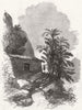 ETHIOPIA. The church at Goun-Gouna 1868 old antique vintage print picture