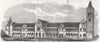 INDIA. The Sassoon hospital at Pune near Mumbai 1868 old antique print picture