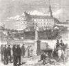 CASTLES. Castle of nikolsburg, Moravia, HQ Prussian army 1866 old print
