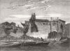 TOWNS. Breaches in the city wall 1862 old antique vintage print picture