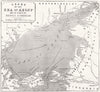 UKRAINE. Chart of the sea of Azoff and the straits of Kerch & Yenikale 1855 map