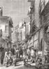 PAKISTAN. Street scenes in Lahore 1858 old antique vintage print picture