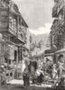 PAKISTAN. Street scenes in Lahore 1858 old antique vintage print picture