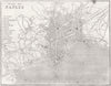 ITALY. Plan of Naples 1860 old antique vintage print picture