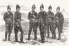 SCOTLAND. Officers of the 1st Aberdeenshire Rifle Volunteers 1881 old print
