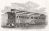 PACIFIC. Union Railway. Pullman's sleeping-car 1869 old antique print picture