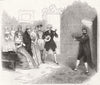 LONDON. Farinelli; Bouffon du Roi St Jamess theatre 1844 old antique print