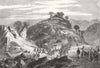 INDIA. 71st Highland light infantry retake Crag Picket heights Ambala pass 1860