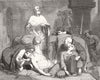 ESSEX. The Westminster hall exhibition. Burial of Harold at Waltham Abbey 1847