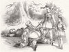 SHAKESPEARE. Henry IV, Part 1; Lyceum theatre. death of Hotspur 1844 old print