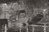 LONDON. Dock-lighting by electricity-A Sketch at the Royal Albert Docks 1880