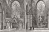 LONDON. Planned destruction of Choir screen Westminster Abbey; before post 1881