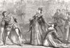 LONDON. Scene from Amy Robsart, at Drury lane theatre 1870 old antique print