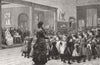 EDUCATION. Physical training in board schools-The Maze 1881 old antique print