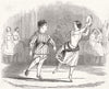 THEATRE. & Mrs Keeley, pas de tambourine & carving-knife Lyceum 1844 old print