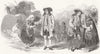LONDON. Scene from Roger De Coverley, at the Olympic Theatre 1851 old print
