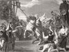 ENGLAND. The Destruction of Idolatry in England, A D 625 1849 old print